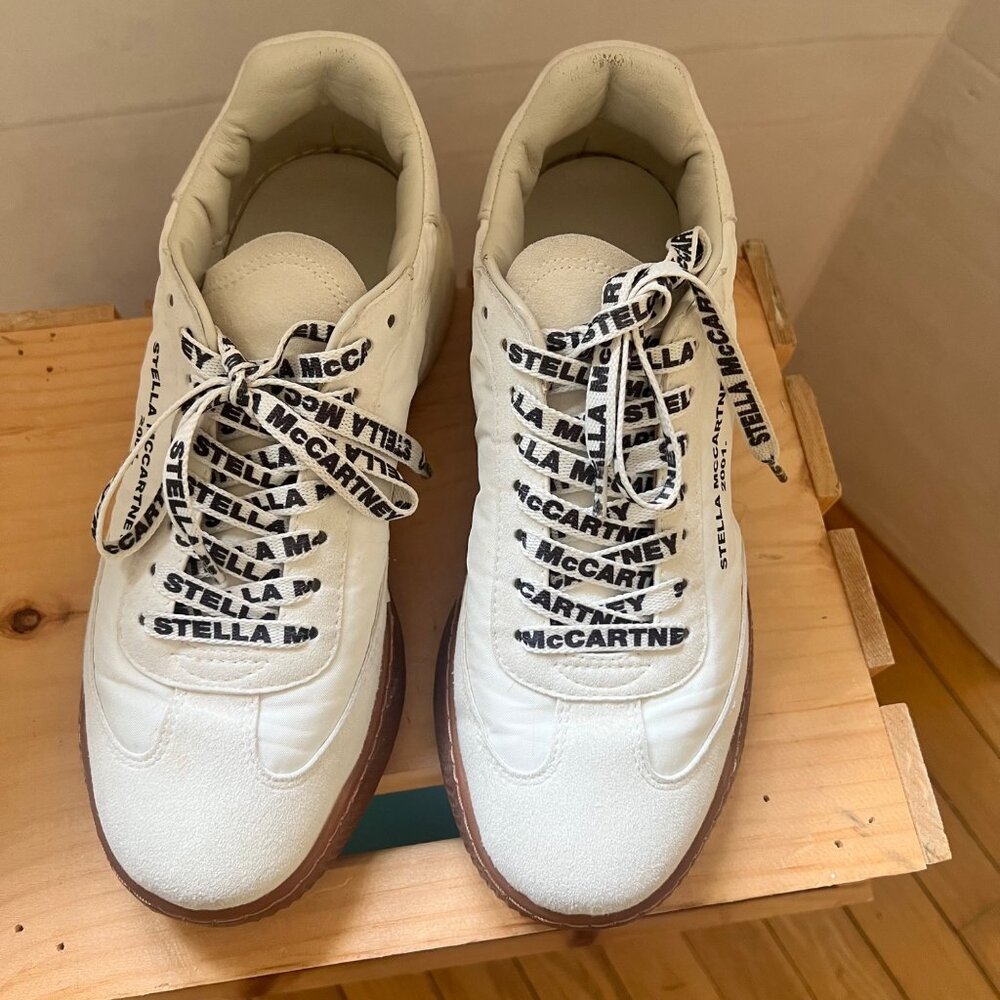 Stella McCartney Size 7 White Loop 2001 Low Top Lace Up Chunky Sole Sneakers - Picture 10 of 16